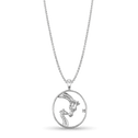 Life is Precious Pendant Catherine Best Dev Silver Pendant on a 18