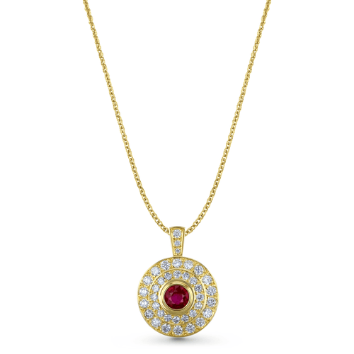 Loves Flare Pendant Catherine Best Dev Pendant on a 18