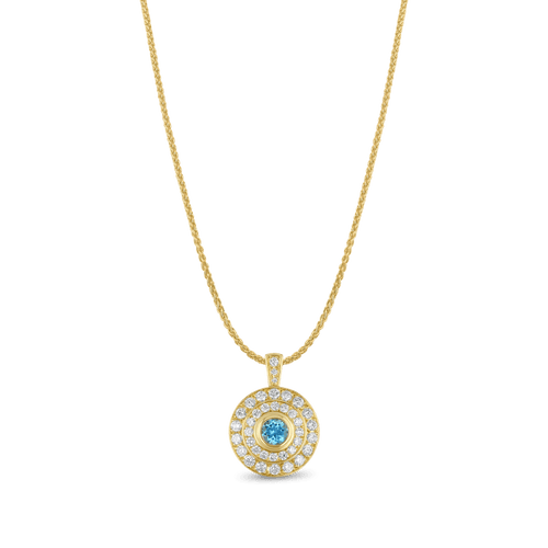 Loves Flare Pendant Catherine Best Dev Pendant on a 18