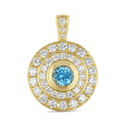 Loves Flare Pendant Catherine Best Dev Pendant Blue Topaz 