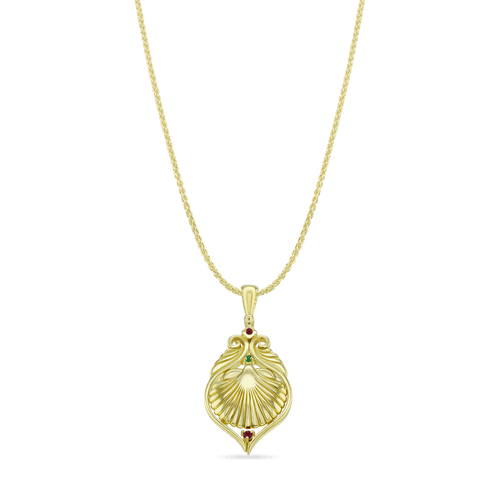 Yamuna Pendant Catherine Best Pendant on an 18