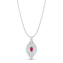 Nefertiti Pendant Catherine Best Dev pendant on a 18