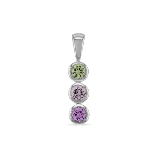 Primrose in Sapphire Catherine Best Mixed Colour Sapphires 18ctw Pendant 