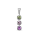 Primrose in Sapphire Catherine Best Mixed Colour Sapphires 18ctw Pendant 