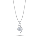 Flamingo Pendant Catherine Best Dev Clear Cubic Zirconia Pendant on a 18