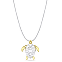 Tide the Turtle Pendant Catherine Best Pendant on a 18