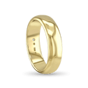 The CB Gentlemans Court Shaped Wedding Ring Catherine Best Dev 18ct Yellow Gold 6mm 