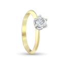 Juno Ring Catherine Best Dev 6 Claw 18ct Yellow Gold and Platinum 0.50ct G Vs2