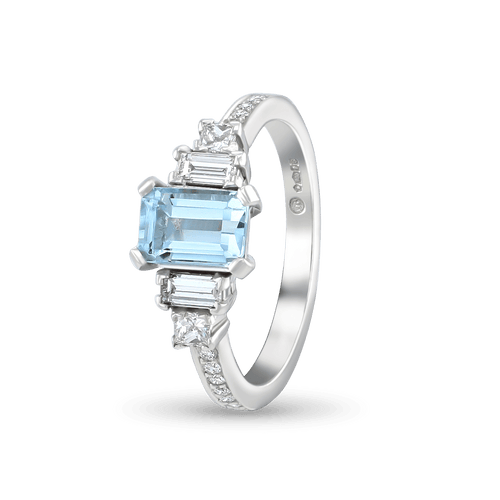 Sea of Love Ring Catherine Best Dev Aquamarine 