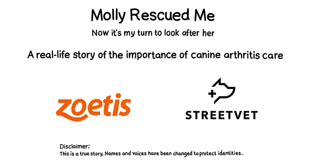 Text "Molly rescued me. Now it